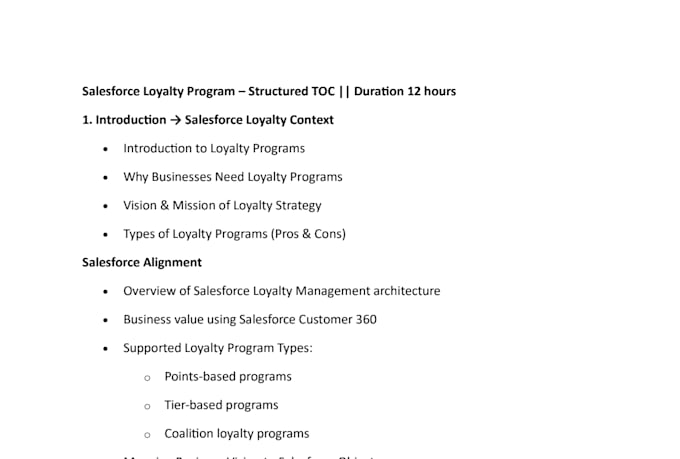teach you about salesforce loyalty program
